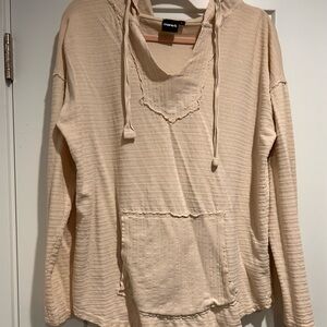 Mono B Light Beige Hooded Sweatshirt